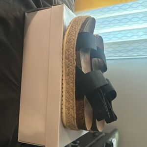 Madden Girl Black Cassie Sandals